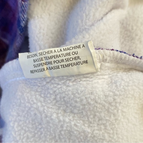 Riders by Lee Womens Fleece lined Flannel Button down shirt jacket Size Large - Picture 6 of 6